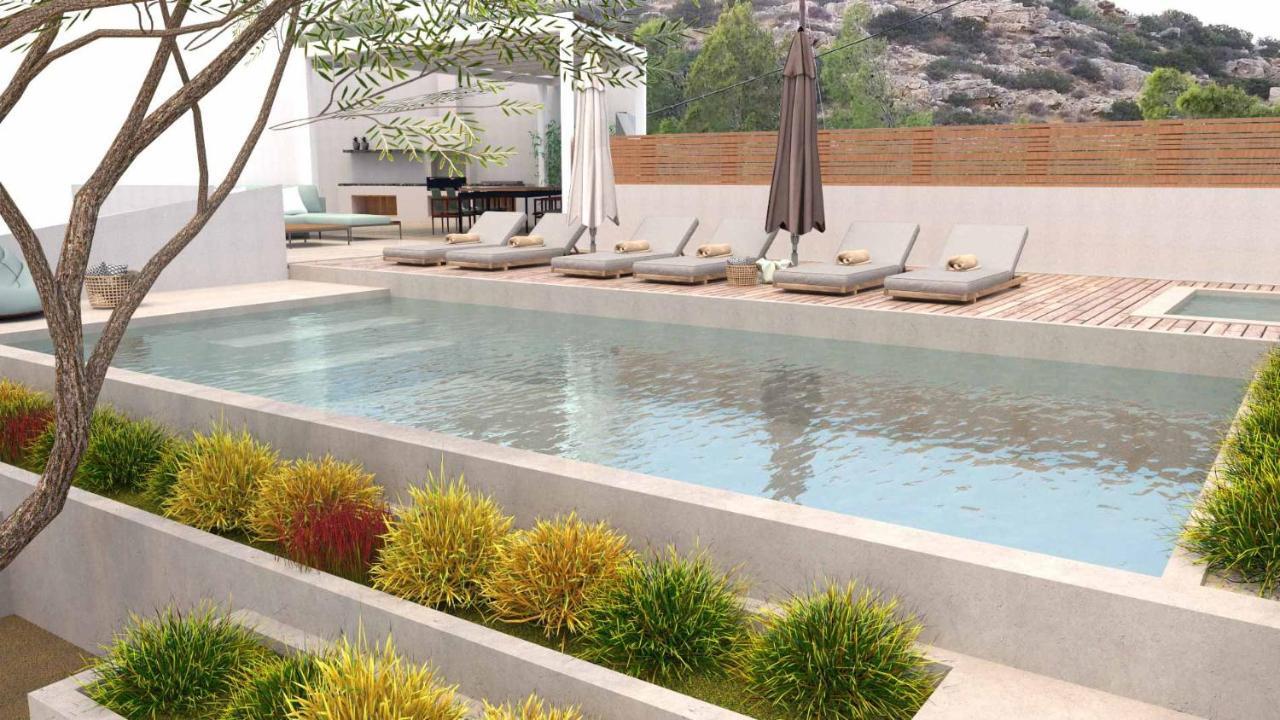 Beachfront Villa On Crete - Kirvas, Member Of Pelagaios Villas Кутсунари Экстерьер фото